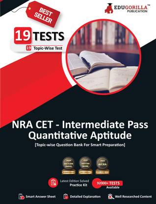 NRA CET 12th Pass Quantitative Aptitude Book  - 2024 (English Edition) - 19 Topic-wise Solved Tests (Common Eligibility Test) with Free Access to Online Tests