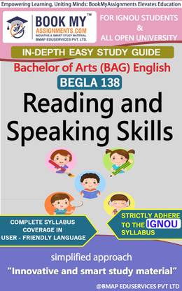 IGNOU BEGLA 138 Reading and Speaking Skills Study Material (In Depth Guide) For Ignou Student
