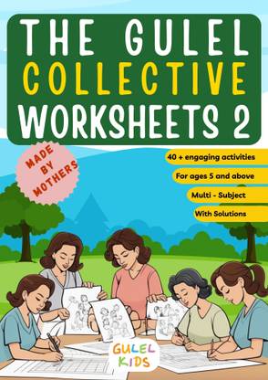 Gulel Collective Worksheets 2  - Educational Activity Book for Children Aged 5 and Above | Fun and Interactive Worksheets for Developing Math, English, and Logic Skills | Includes Brain-Boosting Crosswords and Word Searches