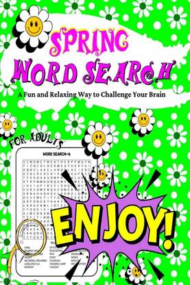 Spring Word Search for Adults  - A Fun and Relaxing Way to Challenge Your Brain