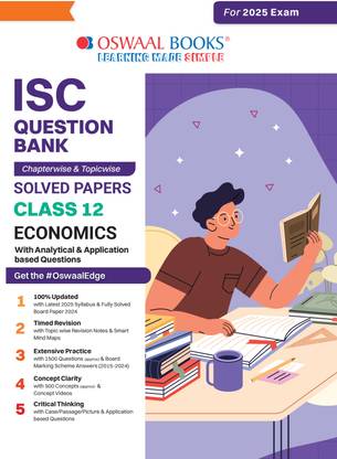 Isc Question Bank Solved Papers_class 12_economics_for Exam 2024-25