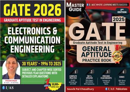 GATE Electronics and Communication Engineering & General Aptitude PYQ Book | GATE ECE Previous Year Solved Papers  - 2026 | Last 30 Years GATE ECE PYQ Book (1995 to 2025) | Best Seller PYQ Book for GATE Electronics & Communication Engineering Exams in India | Section & Topic-wise Sorted Previous Year Questions Papers with Detailed Solutions | IFAS Publications