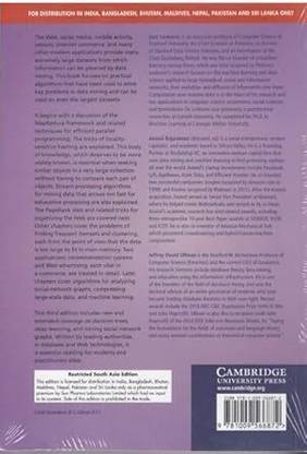 Mining of Massive Datasets, 3rd Edition (South Asia edition)