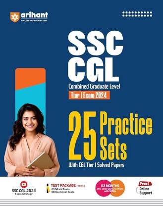 (Old Edition) Arihant SSC-CGL | Combined Graduate Level Tier-1 Exam 2024 | 25 Pratice Sets | 3 Mock Tests | 3 Months Current Affairs | SSC CGL PYQ | For Exam 2024 ( English )