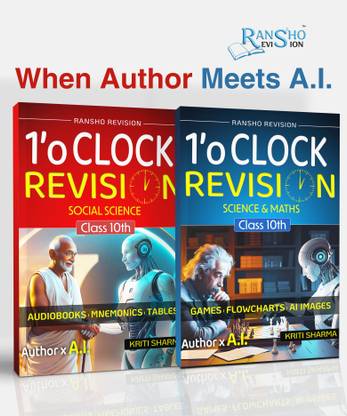 1'O Clock Revision Book for Science, Maths and Social Science for Class 10th Cbse 2025