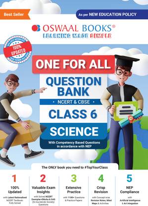 Oswaal One for All Question Bank Ncert and Cbse, Class-6 Science