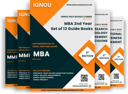 MBA 2nd Year IGNOU Study Material Combo (Human Resource Management Area) (Set of 13 IGNOU Guide Books including MMPC-015, MMPC-016, MMPC-017, MMPC-018, MMPC-019, MMPC-020, MMPH-001, MMPH-002, MMPH-004, MMPH-007, MMPH-005, MMPH-006 & MMPH-009) with Latest Solved PYQs & Chapter-Wise Questions  - Get the PDF of this book at Rs. 99, WhatsApp us at +919354637830, or visit our website shrichakradhar.com.