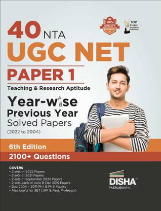40 Nta UGC Net Paper 1 Year-Wise Previous Year Solved Papers (2022 to 2004) Teaching & Research Aptitude Pyqs Question Bank National Eligibility Test