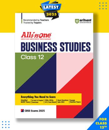 All In One Business Studies Class 12th Based On Latest NCERT For CBSE Exams 2025| Mind map in each chapter| Clear & Concise Theory| Intext & Chapter Exercises| Sample Question Papers Paperback, Nishant Sharma|New Latest Edition For 2025-2026 2025 Edition