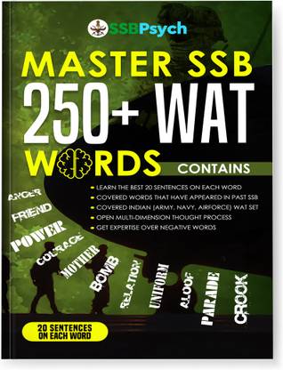 Master SSB 250+ WAT Words  - SSB WAT Book