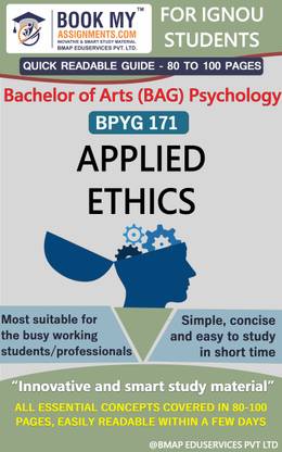 IGNOU BPYG 171 Applied Ethics Quick Readable Notes Book For Ignou Student