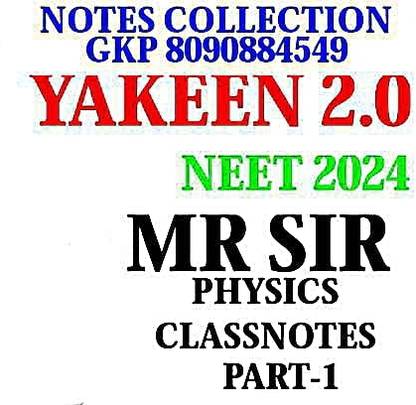 Yakeen 2.0 2024  - Mr sir class note with 4 Disc