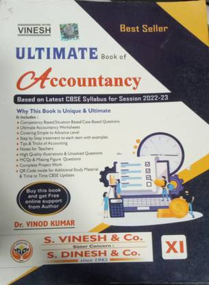 VINESH ULTIMATE BOOK OF ACCOUNTANCY-XI