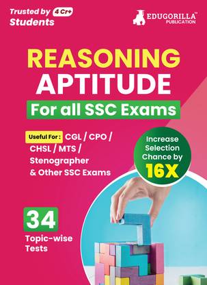 Reasoning Ability For SSC Book  - 2024 (English Edition) - 34 Solved Topic-wise Tests For SSC CGL, CPO, CHSL, MTS, Stenographer and Other SSC Exams with Free Access to Online Tests