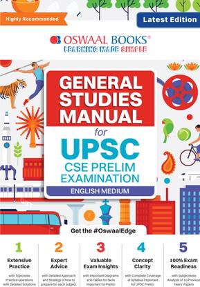 Oswaal General Studies Manual for Upsc Prelims