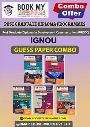 IGNOU MDC1 MDC2 MDC3 MDC4 MDC5 Study Material (Guess Paper) For Ignou Student Post Graduate Diploma in Development Communication (PGDDC)