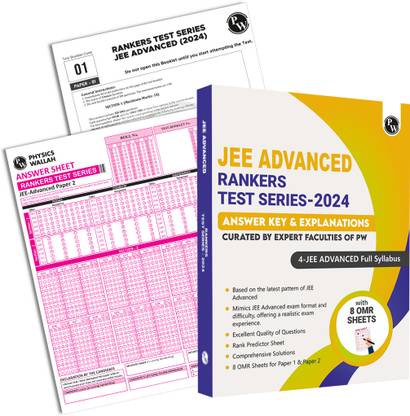 PW NTA JEE Advanced Rankers Test Series - 2024 with Latest Pattern | 4 Full Syllabus (Class 11th & 12th) | OMR Sheet, Detailed Solutions, Rank Predictor