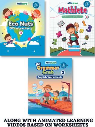 Mittsure Activity worksheet for Class 3, set of 3 books  - Mittsure Activity workbook for class 3