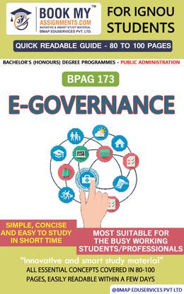 IGNOU BPAG 173 E-Governance Quick Readable Notes | Important Topic-wise Conceptual Notes | DEGREE