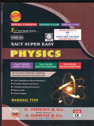 XACT Super Easy Physics For Class 9 - CBSE - Examination 2023-2024