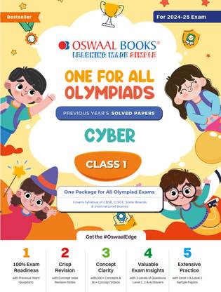 One for All Olympiads Previous Year Solved Papers_class 1_cyber_for 2024-2025 Exam