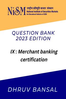 NISM merchant banking certification exam question bank 2023 edition