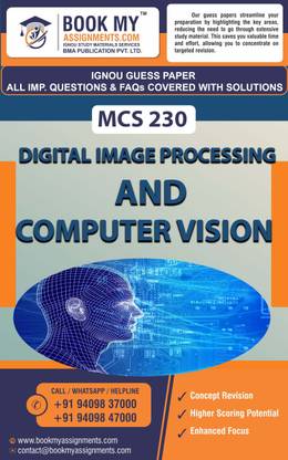 IGNOU Digital Image Processing and Computer Vision MCS 230 | Guess Paper| Important Question Answer |