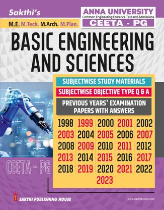 CEETA-PG Basic Engineering and Sciences Previous Years Examination Solved Papers