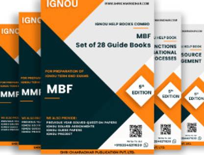 MBF IGNOU Study Material Combo (Banking & Finance) (Set of 28 IGNOU Guide Books including MMPC-001 to MMPC-020, MMPB-001 to MMPB-006, MMPF-006 & MMPF-011) with Latest Solved PYQs & Chapter-Wise Questions  - Get the PDF of this book at Rs. 99, WhatsApp us at +919354637830, or visit our website shrichakradhar.com.