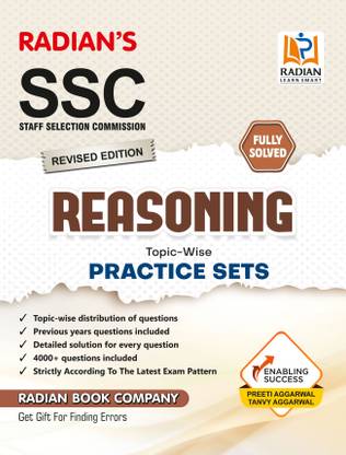 SSC Reasoning Topic-wise Practice Set Book for Exam 2024 in English (Revised Edition)
