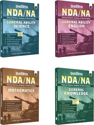 Shaurya Nda/Na General Ability English, General Knowledge, General Ability Science & General Ability Mathematics for 2024