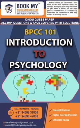 IGNOU BPCC 101 Introduction to Psychology | Guess Paper | Important Question Answer |BACHELOR'S (HONOURS) DEGREE PROGRAMMES