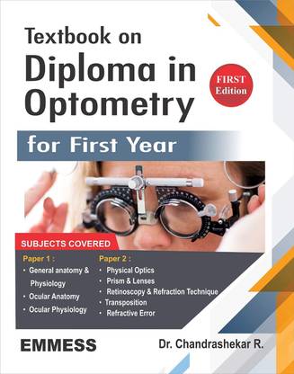 Textbook on Diploma in Optometry for 1st Year