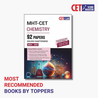 MHT-CET Score Booster - Chemistry (Latest Edition-Includes 2024-2021 Papers )