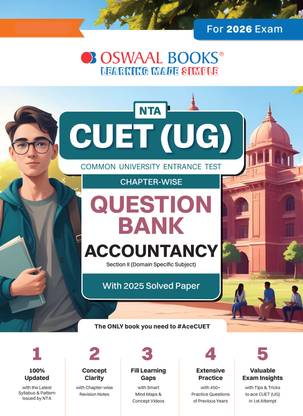 Oswaal NTA CUET (UG) Chapter-wise Question Bank Accountancy For 2026 Exam