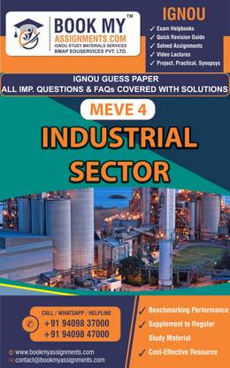 IGNOU MEVE 004 Industrial Sector | Guess Paper | Important Question Answer| Post Graduate Diploma in Environmental Management & Law (PGDEML)