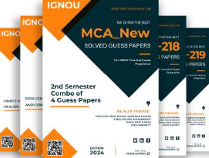 MCA_New 2nd Semester IGNOU Guess Paper Combo (Set of 4 Subjects including MCS 218, MCS 219, MCS 220 & MCS 221) (Master of Computer Applications) covering 30 Most Important Questions for each subject | Guess Paper Specially for IGNOU TEE of June & December 2025 sessions.  - Get the PDF of this book at Rs. 49, WhatsApp us at +919354637830, or visit our website shrichakradhar.com