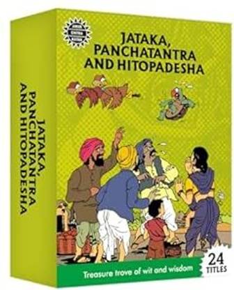 Jataka, Panchatantra, Hitopadesha Collection: 24 Book Set | Indian History, Folktales & Humor | Cultural Stories for Kids & Adults | Illustrated Children's Comic Books | Amar Chitra Katha