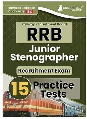 RRB Junior Stenographer Recruitment Exam Book (English Edition)  - 2024 | Railway Recruitment Board | 15 Practice Tests (2200+ Solved MCQs) with Free Access To Online Tests