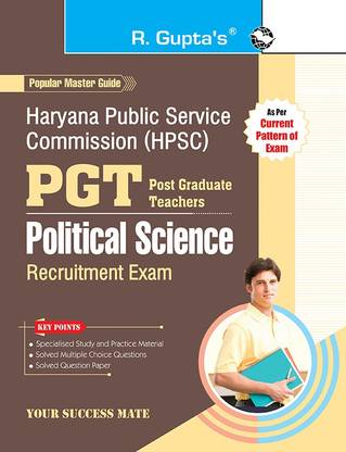 HPSC : PGT - POLITICAL SCIENCE Recruitment Exam Guide