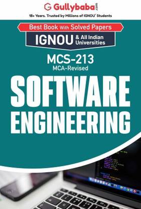 Gullybaba IGNOU MCA (Revised) 1st Sem MCS-213 Software Engineering in English - Latest Edition IGNOU Help Book with Solved Previous Year's Question Papers and Important Exam Notes
