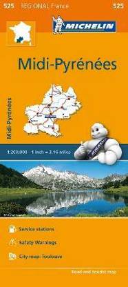 Midi-Pyrenees - Michelin Regional Map 525