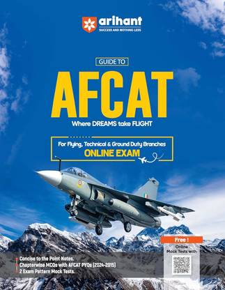 Arihant Guide to AFCAT (For Flying, Technical And Ground Duty Branches) Online Exam