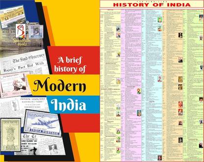 Spectrum's A Brief History of Modern India + History Of India Chart From Ancient India to Independent India UPSC, Civil Services Books