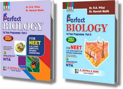 GRB Perfect Objective Biology [1st Year (Part 1 +Part 2) + 2nd Year Programme] For NEET & All Other Competitive Entrance Examinations (Based On NCERT)