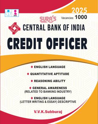 SURA`S Central Bank of India Credit Officer Exam Book Guide in English Medium 2025