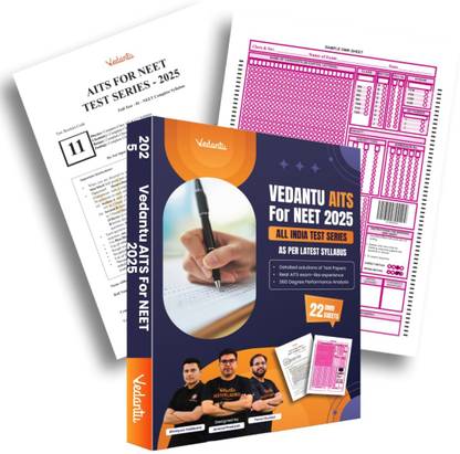 Vedantu All India Test Series (AITS) for NEET 2025 | NEET Mock Test Series Based on the Latest NTA Pattern, Complete Test Planner, OMR Sheets, and Detailed Solution Booklet | 22 Full-Syllabus Tests