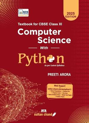 Computer Science with Python: Textbook for CBSE Class 11 2025