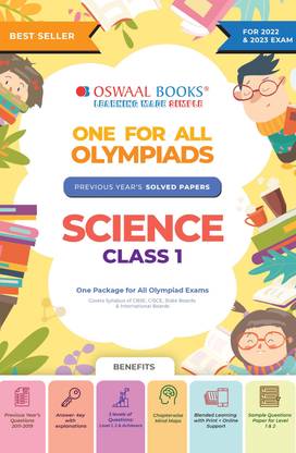 One For All Olympiad Previous Years' Solved Papers, Class-1 Science 2023
