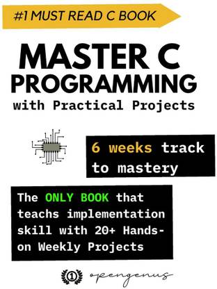 Master C Programming with Practical Projects  - 6 weeks track to mastery